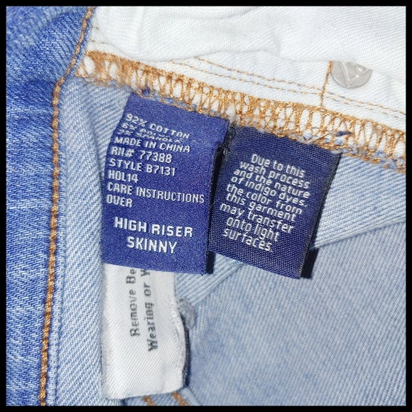 Madewell High Riser Skinny Blue Jeans 27 - Picture 7 of 7